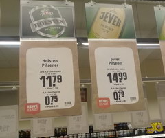 Price for alcohol in Berlin in Germany, Filtered beer